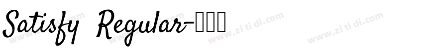 Satisfy  Regular字体转换